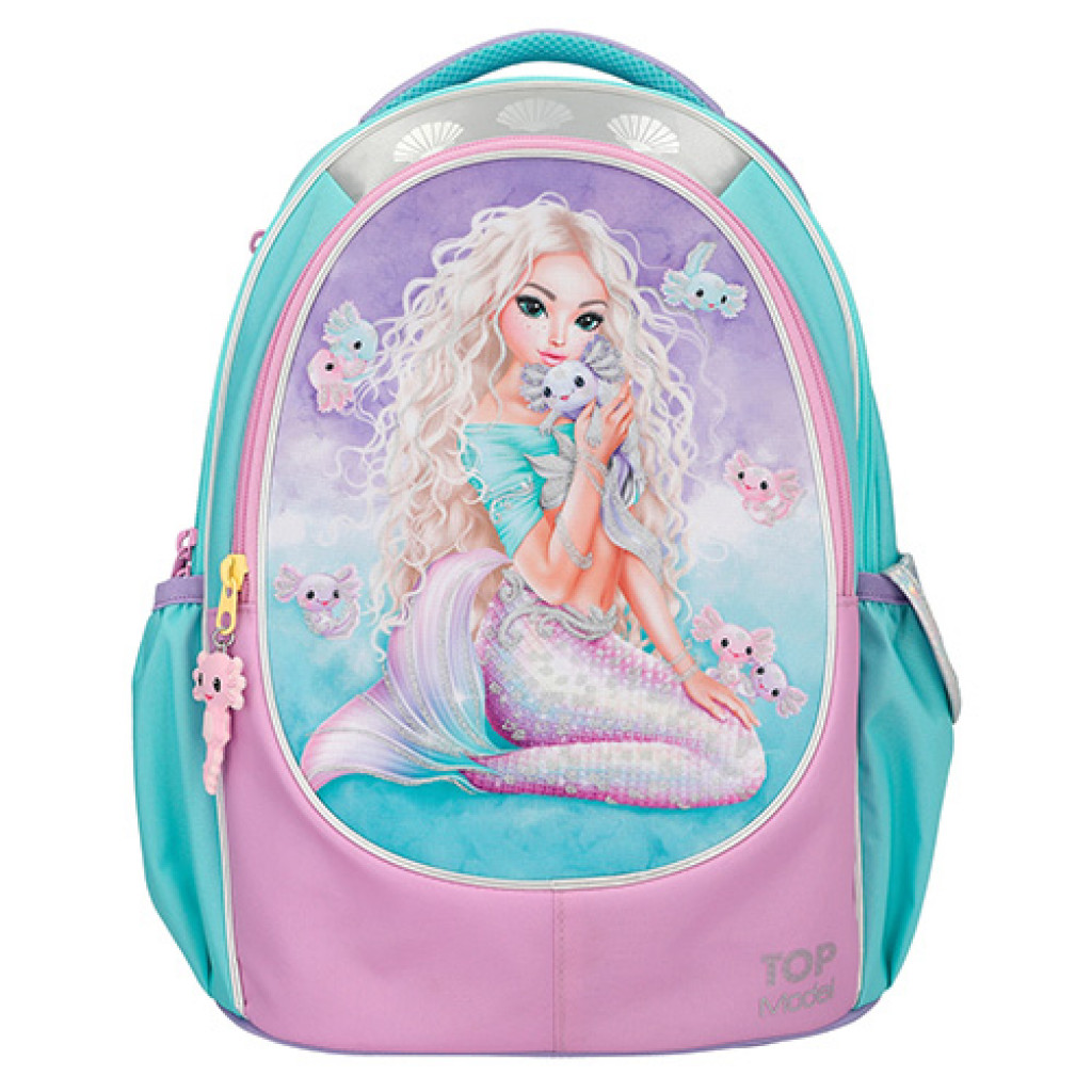 Top Model Školní batoh, Mořská panna a axolotl