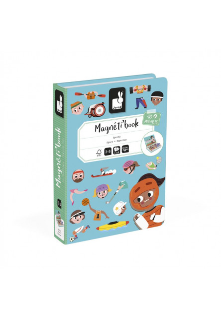 Magnetická kniha skládačka pro děti Sport Magnetibook