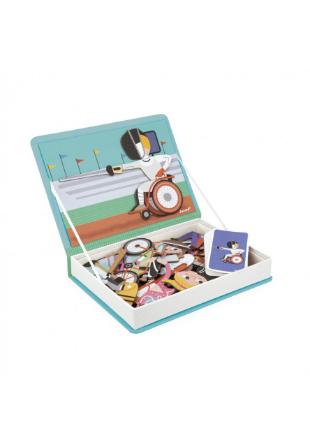 Magnetická kniha skládačka pro děti Sport Magnetibook