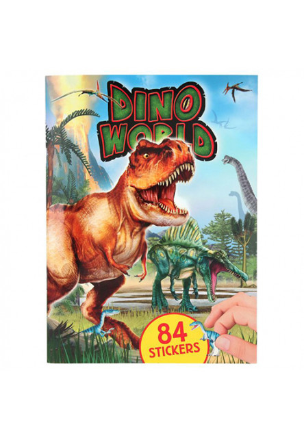 Kreativní sešit - 84 samolepek  Dino World
