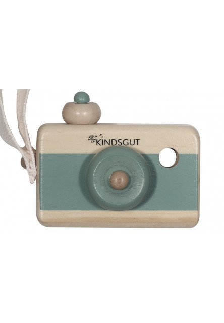 Dřevěný fotoaparát mintový (BW00092017N) KINDSGUT