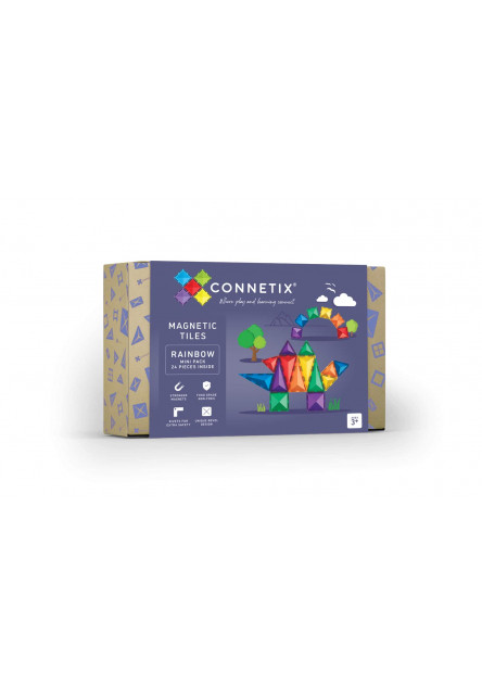 Magnetická stavebnice - Rainbow Mini Pack 24 ks Connetix