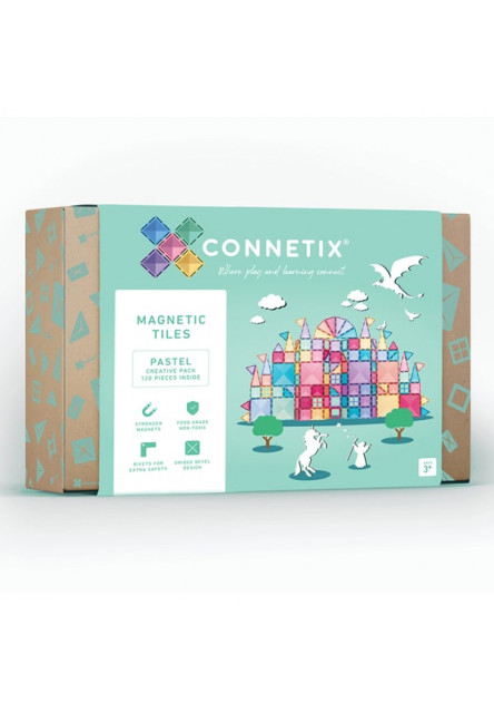 Magnetická stavebnice - Pastel Creative Pack 120 ks Connetix