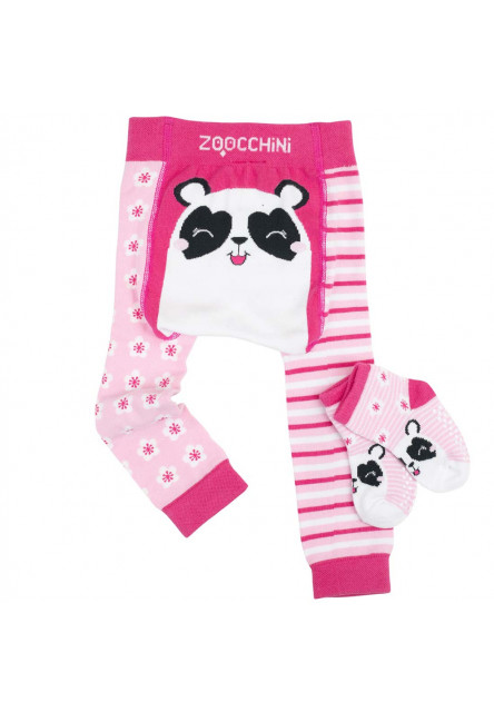 Set legínky a ponožky Panda 6 - 12 m Zoocchini
