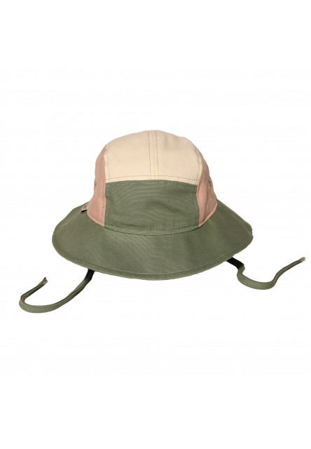 KiETLA klobúčik s UV ochranou 1-2 roky (Green / Natural / Pink) KiETLA