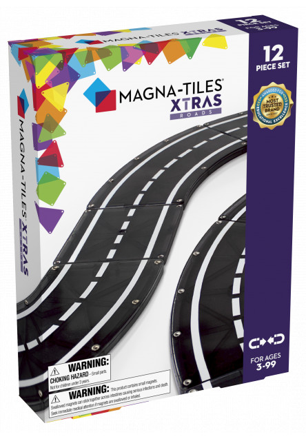 Magnetická stavebnice Xtras Roads 12 dílů Magna-Tiles