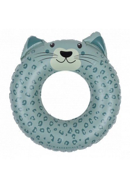 Nafukovací kruh Leopard zelený 55 cm Swim Essentials