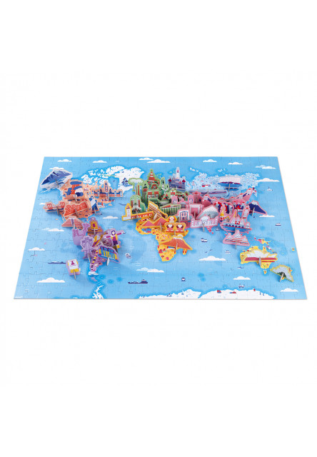 Vzdělávací puzzle Zajímavosti světa 350 ks Janod