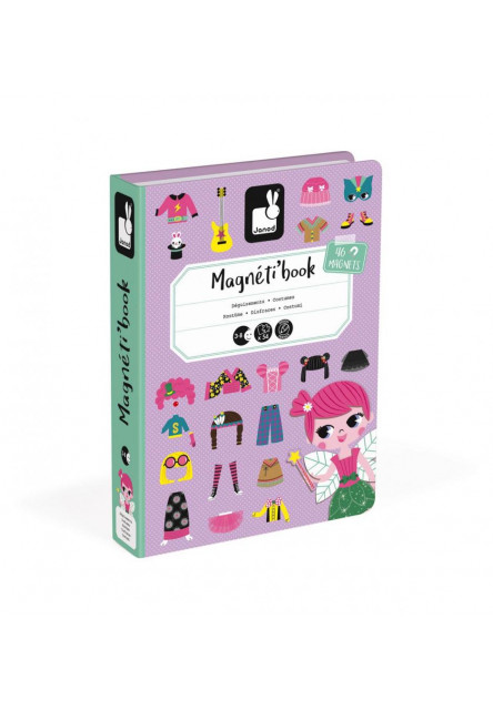Magnetická kniha Magnetibook Obliekanie děvčata