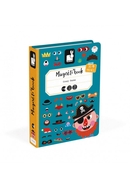 Magnetická kniha Magnetibook Zábavné tváře chlapci