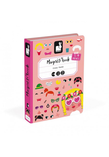 Magnetická kniha Magnetibook Zábavné tváře děvčata