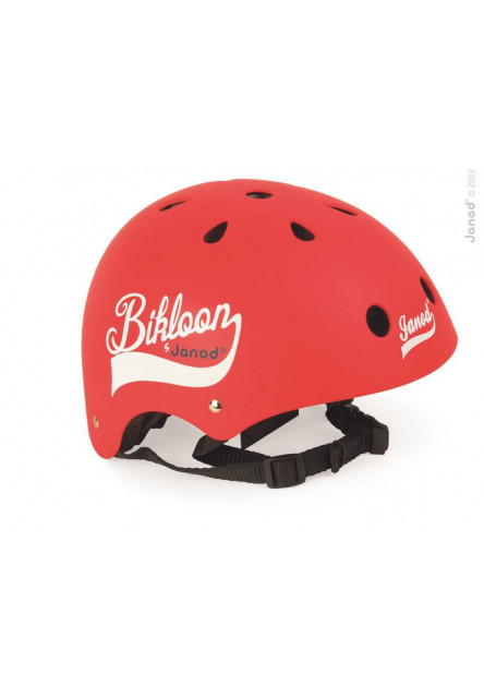 Cyklistická přilba pro děti Bikloon červená s ventilací velikost 47-54 červená Janod
