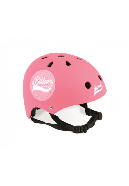 Cyklistická přilba pro děti Bikloon růžová s tečkami s ventilací velikost 47-54