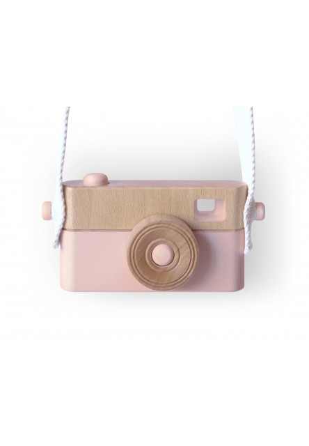 Dětský dřevěný fotoaparát PixFox růžový Craffox