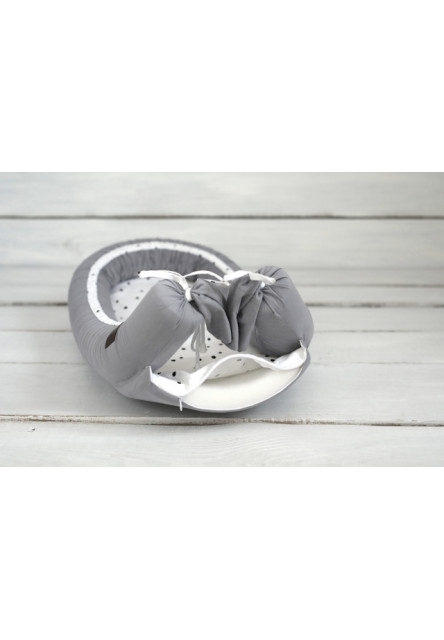 Hnízdečko pro miminko Sleepee Newborn Feel světle šedá