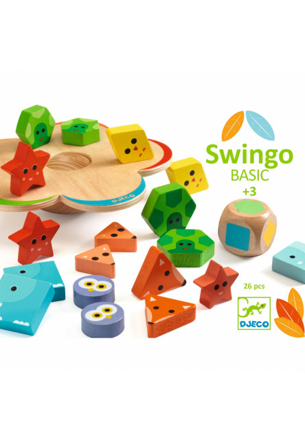 Swingo BASIC: prvá edukatívna drevená balančná hračka DJECO